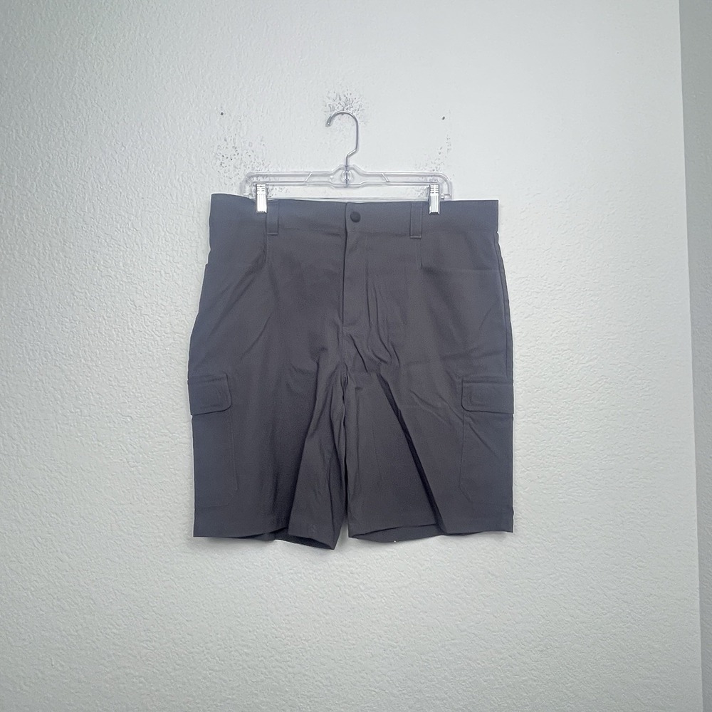 Orvis Mens sz 36‎ Shorts Gray Nylon Cargo Hiking Outdoors Inseam 9" Flex Waist